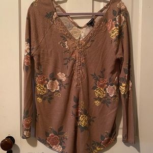 Plus size thermal shirt